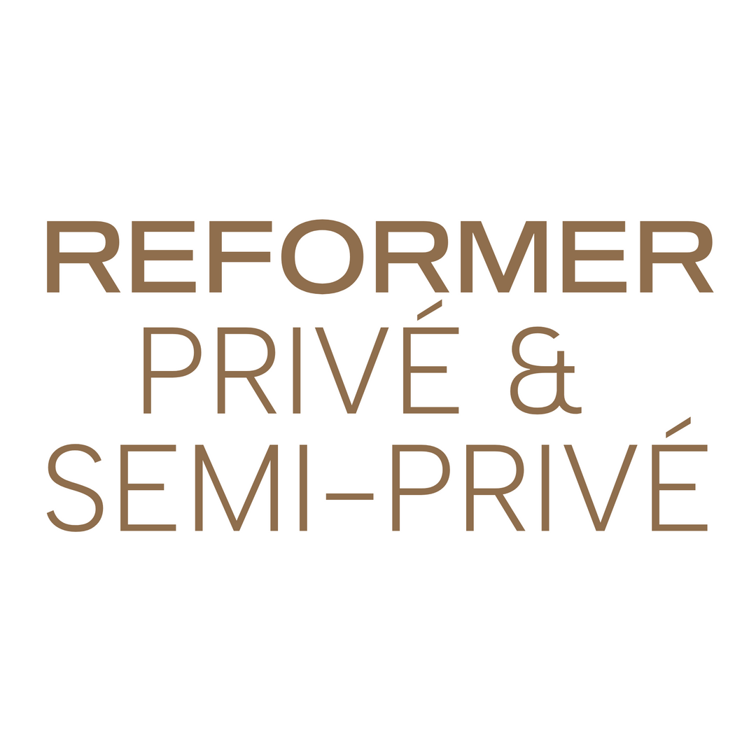 Reformer - Privé & Semi-Privé