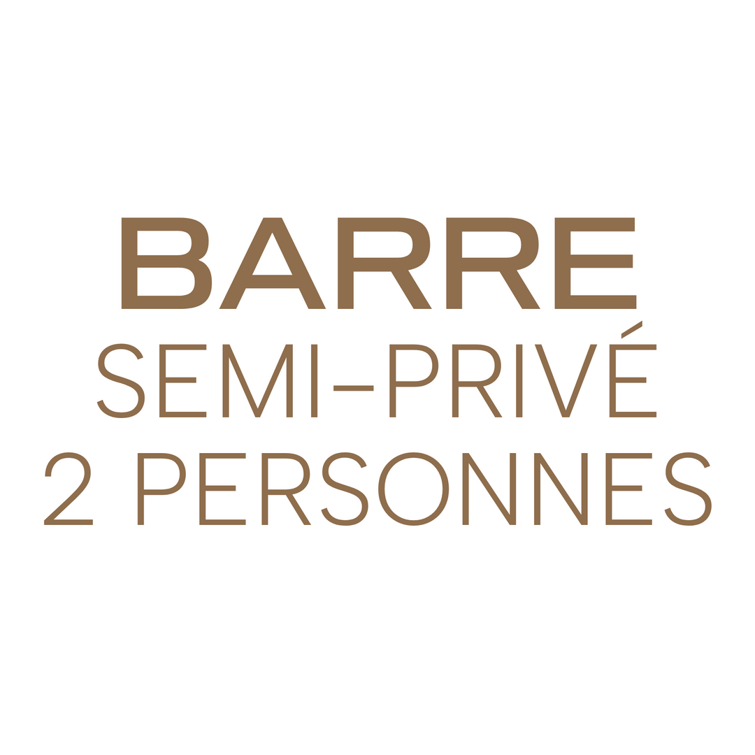 Barre Semi-Privé 2 Personnes