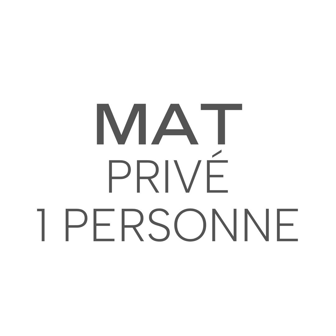 Mat Privé 1 Personne