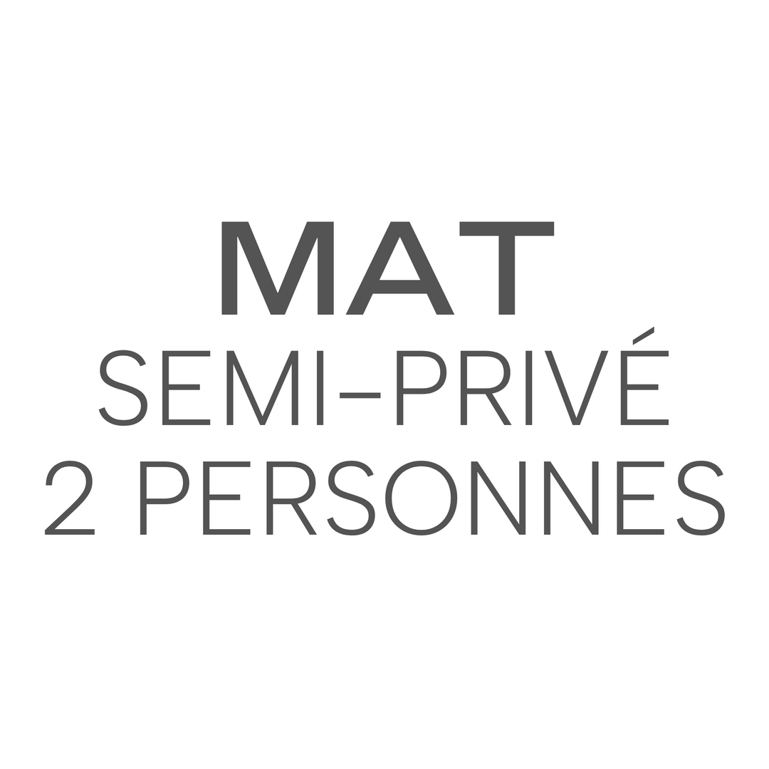 Mat Semi-Privé 2 Personnes