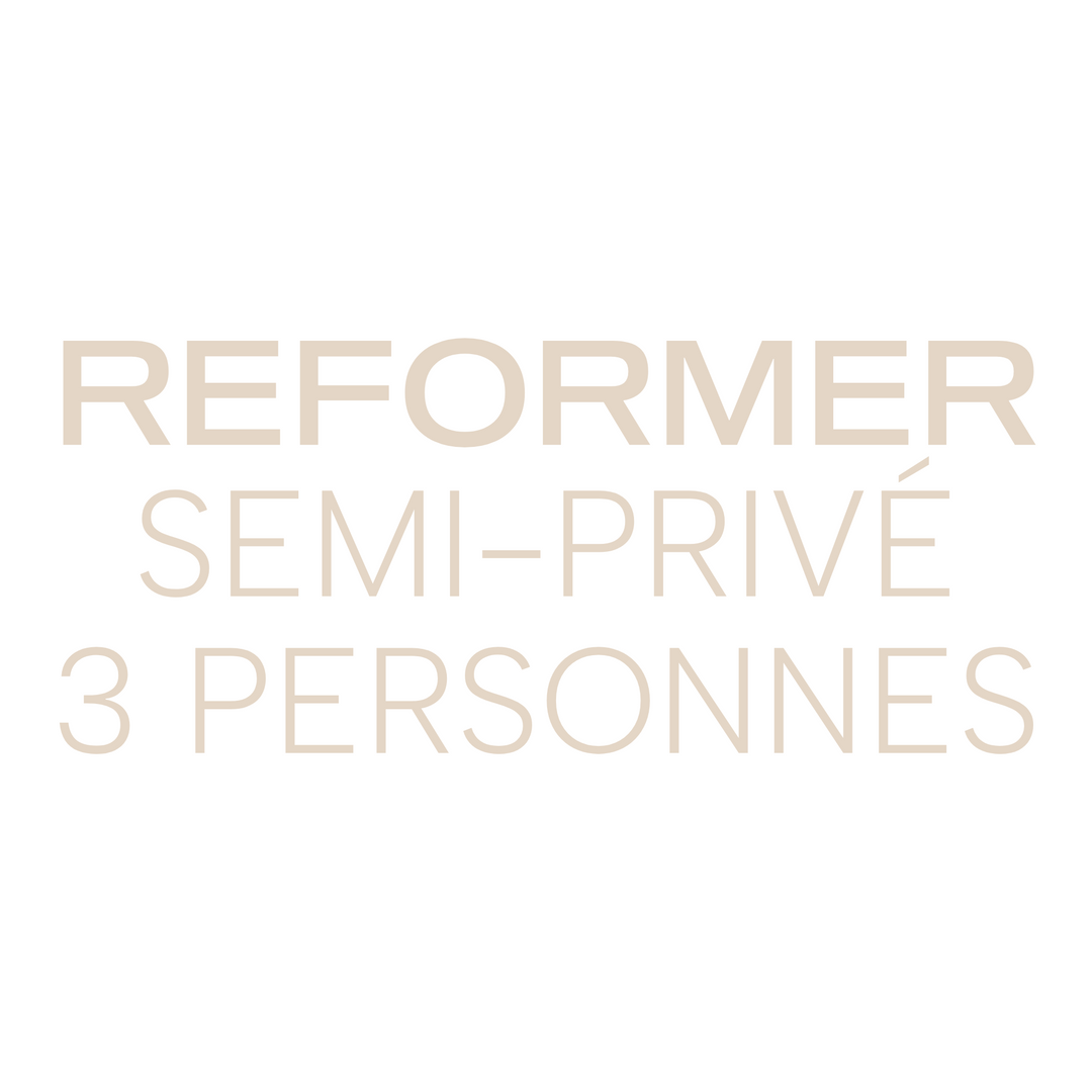 Reformer Semi-Privé 3 Personnes