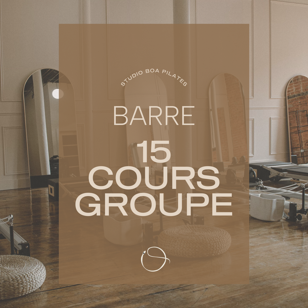 Barre - Forfait 15 Cours de Groupe