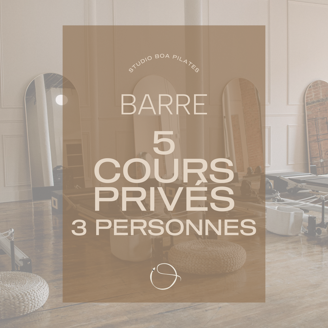 Barre - 5 Semi-Private For 3 People - $202/Person