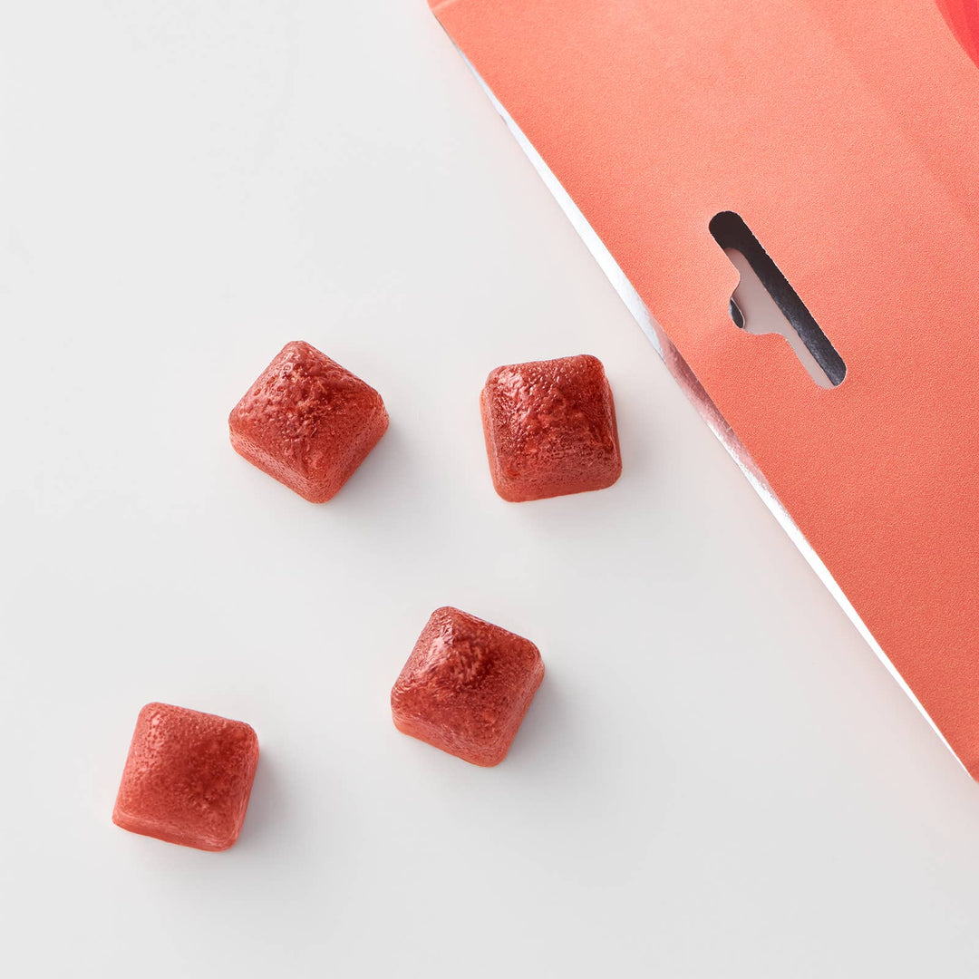 Bonbons gélifiés stimulant le cerveau, fraises et mandarines